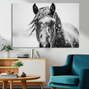 Western Wall Art | Black and White Winter Horse Wall Art | by MyGreatCanvas | Canvas Wall Art Prints | Photo Prints & Wall Decor