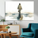 Abstract Jesus Wall Art Canvas Print, Christian Wall Art,
