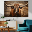 Longhorn Bull Wall Art | Canvas Print | Ready to Hang | by MyGreatCanvas | Canvas Wall Art Prints | Photo Prints & Wall Decor