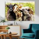 Curious Cows Farmhouse Wall Art | Ready to Hang and Framed