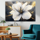 White Flower Wall Art Canvas Print | Ready to Hang |