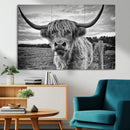 Scottish Highland Cow Canvas Wall Art Farmhouse Decor, by MyGreatCanvas | Canvas Wall Art Prints | Photo Prints & Wall Decor
