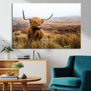 Scottish Highland Cow Wall Art Canvas Print | Ready to Hang by MyGreatCanvas | Canvas Wall Art Prints | Photo Prints & Wall Decor