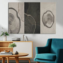 Minimalist Tree Rings Wall Art | Modern Abstract Canvas