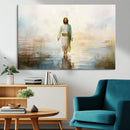 Framed Jesus Walking on Water Wall Art - 3-Panel Christian by MyGreatCanvas | Canvas Wall Art Prints | Photo Prints & Wall Decor