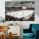 Lausanne Arena Ice Hockey Stadium Wall Art Canvas Print,
