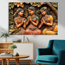 Indian Woman Statue Wall Art Canvas Print