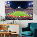 Wolfpack Football Team Print - Raleigh Carter-Finley Stadium