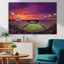 East Carolina University Pirates Football Print Canvas-