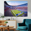 Buffalo Bills Football Team Print Canvas - Buffalo Highmark by MyGreatCanvas | Canvas Wall Art Prints | Photo Prints & Wall Decor