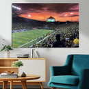 Eugene Autzen Stadium Canvas Wall Art Print – Sunset Over