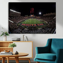 Framed Texas Tech Red Raiders Stadium Canvas, Texas Tech Red