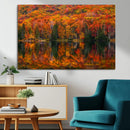 Fall Foliage Wall Art - Autumn Reflection Canvas Print,