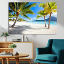 Blue Beach and Sea Wall Art Canvas Print by MyGreatCanvas | Canvas Wall Art Prints | Photo Prints & Wall Decor