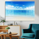 Beach Scene Canvas Wall Art Print – Tranquil Ocean Horizon by MyGreatCanvas | Canvas Wall Art Prints | Photo Prints & Wall Decor