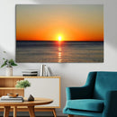 Golden Horizon Sunset Over Ocean Wall Art Canvas Print – by MyGreatCanvas | Canvas Wall Art Prints | Photo Prints & Wall Decor