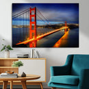 Large Wall Art San Francisco Canvas Print - Wonderful Golden
