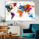 World Map Canvas Print – Framed Travel Map Wall Art for by MyGreatCanvas | Canvas Wall Art Prints | Photo Prints & Wall Decor