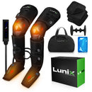 LX10 Full Leg Compression Massager, Charcoal Black