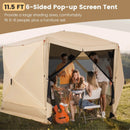 11.5 X 11.5 FT Pop-up Screen House Tent with Portable Carrying Bag by LJGDeals