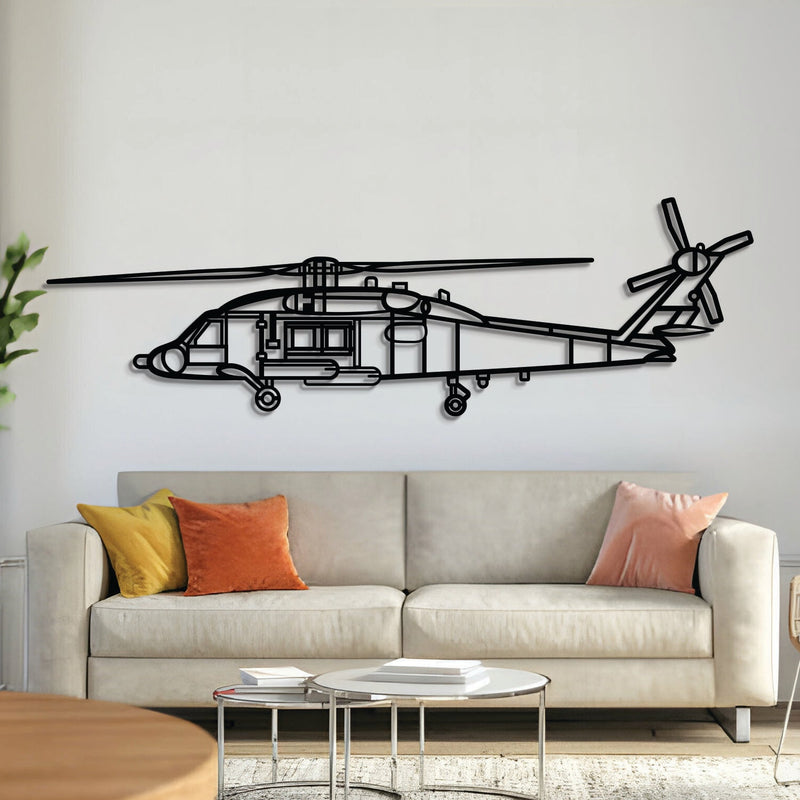 MH-60 Seahawk Metal Aircraft Wall Art - NCP0583