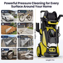 Electric Pressure Washer 4500 PSI 3.2 GPM w/ Foam Cannon Hose Reel by 2Dropme