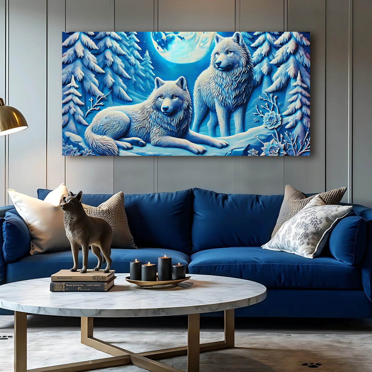 3D Wolves Wall Art V, photo 3 of 10