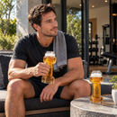 The Wine Savant 2-Set, Dumbbell Beer & Whiskey Glasses, Giant Lifting Beers 26oz Glass