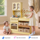 Tiny Land® Wooden Play Kitchen with Storage for Creative Toddlers