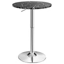 360° Swivel Cocktail Pub Table with Sliver Leg and Base by LJGDeals