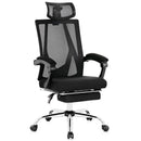 Ergonomic Recliner Mesh Office Chair with Adjustable Footrest-Black by LJGDeals