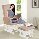 Baby Nursery Relax Rocker Rocking Chair Glider and Ottoman Cushion Set by LJGDeals