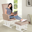 Baby Nursery Relax Rocker Rocking Chair Glider and Ottoman Cushion Set