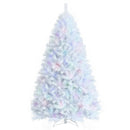 8 Feet Artificial Christmas Tree with 1636 Iridescent Branch Tips by LJGDeals
