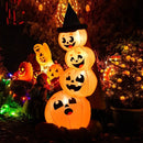 7 Feet Halloween Inflatable Pumpkin Combo with Witch's Hat and LED Lights by LJGDeals