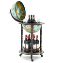 17 Inch Globe Wine Bar Stand 16th Century Italian Map Liquor Bottle Shelf Cart by LJGDeals