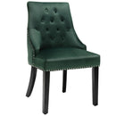 Modern Upholstered Button-Tufted Dining Chair with Naild Trim by LJGDeals