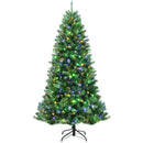 Artificial Hinged Christmas Tree with Remote-controlled Color-changing LED Lights by LJGDeals