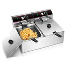3400W Commercial Electric Fryer Dual Tank by LJGDeals