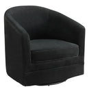 Assembly Accent Chair with 360-Degree Swivel Metal Base for Living Room by LJGDeals