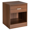 Modern Nightstand with Storage Drawer and Cabinet by LJGDeals