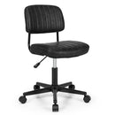 PU Leather Adjustable Office Chair Swivel Task Chair with Backrest by LJGDeals