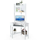 Corner Computer Desk with Hutch and Storage Shelves by LJGDeals