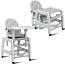 Foldable Wagon Stroller for 2 Kids with Removable Canopy and Adjustable Push Handle