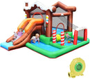 Outdoor Indoor Inflatable Kids Bounce House with 480W Air Blower by LJGDeals