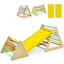 3 in 1 Wooden Set of 2 Triangle Climber with Ramp for Slid by LJGDeals