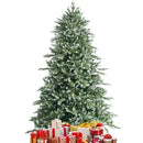 8 Feet Hinged Artificial Christmas Spruce Tree with Mixed PE and PVC Tips by LJGDeals