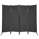 4-Panel Room Divider with Steel Frame by LJGDeals