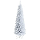 6 Feet Unlit Artificial Slim Pencil Christmas Tree with Metal Stand by LJGDeals