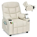 Kids Recliner Chair with Cup Holder and Footrest for Children by LJGDeals
